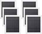 6 Pack IP65 Solar Panel for Rings Camera, 4W Solar Charger Compatible by Paodekua