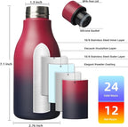 BJPKPK Insulated Water Bottles, 12oz Stainless Steel Metal Water Bottle - Image 3