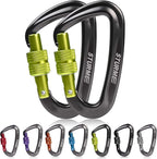 STURME 12kN Heavy Duty Locking Carabiner Clips by STURME