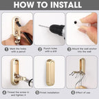 Dntorx Folding Coat Hooks - Image 4
