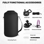 RAYMYLO One Gallon Water Bottle Insulated, Triple Walled Vacuum Stainless Steel - Image 6