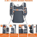 Seektop Small Hiking Backpack Expandable 12L-15L, Lightweight Packable - Image 5
