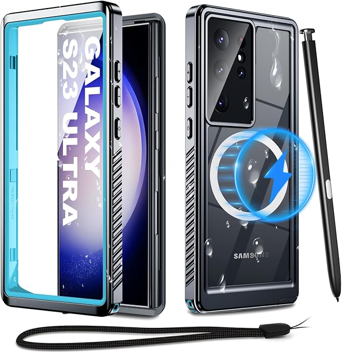 for Samsung Galaxy S23 Ultra Waterproof Case by Haireca