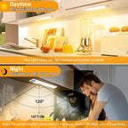51-LED Motion Sensor Under Cabinet Lighting, 12-inch Magnetic Rechargeable - Image 2