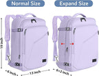 MATEIN Carry on Backpack for Women, 40L Heavy Duty Travel Backpack Airplane - Image 6
