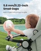 Gaiatop Baby Stroller Fan, 4000mAh Oscillating Mini Portable Fan - Image 3