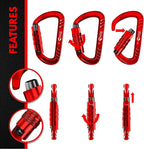 Rhino Produxs 12kN Heavy Duty Carabiner Clips, - Image 4