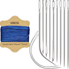 Upholstery Repair Kit: Waxed Sewing Thread & Heavy Duty Needles by VONEEDL