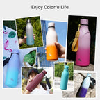 Insulated Water Bottle with Strap, 25 oz Double Wall Stainless Steel Vacuum - Image 7