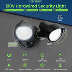 ALUSSO Dusk to Dawn Outdoor Lighting, 25W 2000LM Dusk Till Dawn Outdoor Light - Image 3