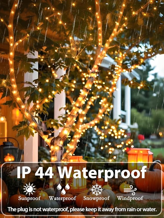 1000 LED Christmas Lights Outdoor Indoor, Super Long 330 FT Green Wire Plug In - Image 4