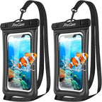 ProCase 2 Pack Floating Waterproof Phone Pouch IPX8, Universal Dry Bag Fits by ProCase
