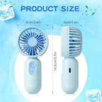 Rossesay 48 Pcs Mini Portable Fan Bulk Cute Handheld Lightweight Small Little - Image 2