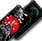 for iPhone 11 Pro Max Case, Sakura Japanese Samurai Pattern Graphic Design Girl - Image 4