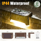 SOLPEX Solar Deck Lights Outdoor 16 Pack, Solar Step Lights Waterproof Led - Image 8