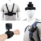 Accessories Set for GoPro Hero 13/12/11/10/9/8/7/6/5/4, New Quick Release Head by PellKing