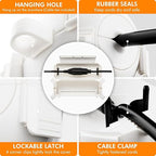 RESTMO 5-Piece Outdoor Waterproof Electrical Box Set – 12.5" x 8.5" x 5" Large - Image 4