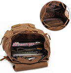 AUGUR High Capacity Canvas Vintage Backpack - Image 3