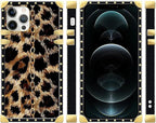 Compatible with iPhone 12 Pro Max Case, Seamless Gold Chain Leopard Luxury - Image 2