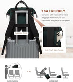LOVEVOOK Laptop Backpack for Women, 15.6'' Waterproof Nurse Bag Teacher Work - Image 7