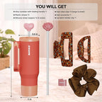NAYAD 40oz Travel Tumbler with Handle and Straw|Cup Holder Friendly Insulated - Image 5