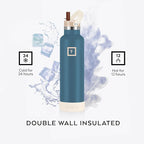 IRON °FLASK Camping & Hiking Hydration Flask - 24 oz Dream Sunset - Image 4