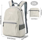 G4Free 20L Lightweight Packable Backpack Travel Hiking Daypack Foldable Backpack - Image 2