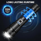 3 Pack Rechargeable LED Flashlights 990, 000 Lumens, Adjustable, 5 Modes - Image 4