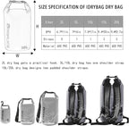 IDRYBAG Dry Bag for Kayaking Waterproof 2L/5L/10L/15L/20L, Small Dry Sack - Image 3
