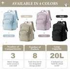 Khaki Backpack for Women Men - Image 8