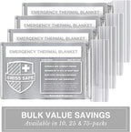 Swiss Safe XL Emergency Mylar Thermal Blankets + Bonus Space Blanket - Image 5