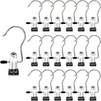 Boot Hangers Clips, 100 Pack Black Laundry Hooks Hanging Clips Clothes Pins by MECHEER