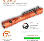 ACEBEAM TAC 2AA EDC Tactical Dual Modes Flashlight Rechargeable, 1600 High - Image 5