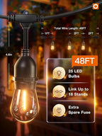 addlon 48FT LED Outdoor String Lights - Image 5