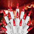 Brightown Red Mini String Lights, 100-Count 26.5ft Incandescent Bulb by Brightown