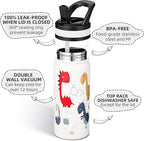 Fanhaw 18 Oz Kids Insulated Water Bottle - Image 2