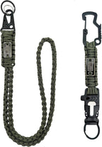 DDOUT Heavy Duty Paracord Lanyard 550 Paracord Braided Keychain by DDOUTOutdoor