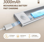 6 Pack Under Cabinet Lighting Wireless, 58 LED Rechargeable Battery Motion - Image 3
