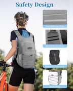 Hydration Backpack with 2L Water Bladder, Hiking Water Backpack - Image 7