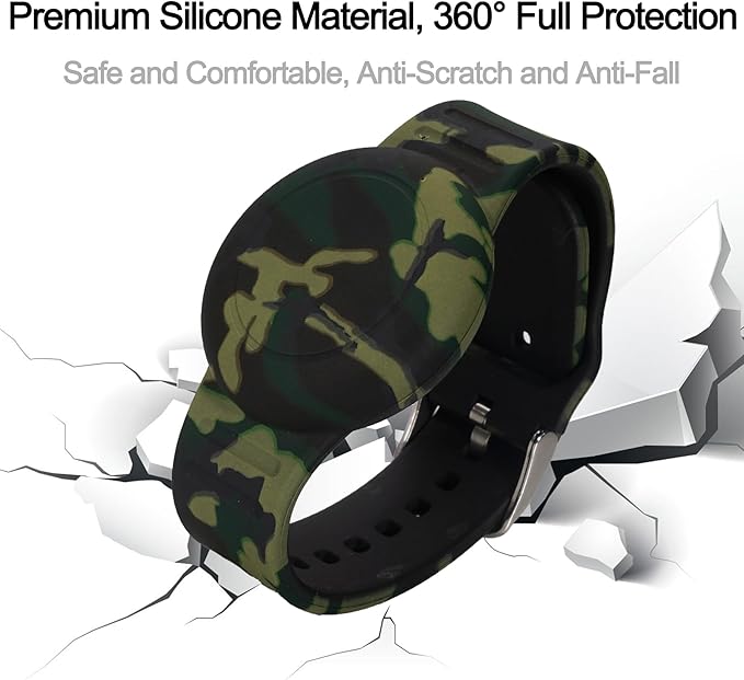 2 Pack Waterproof Bracelet for AirTag Kids, Hidden Printed Wristband for Apple - Image 5