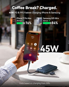 INIU Portable Charger, Ultra Slim 10000mAh 45W PD Power Bank, Fast Charging - Image 3