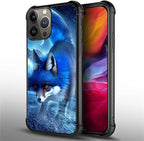 for iPhone 15 Pro Max Case, Snowy Mountain Fox Lake Pattern Graphic Design Girl - Image 3