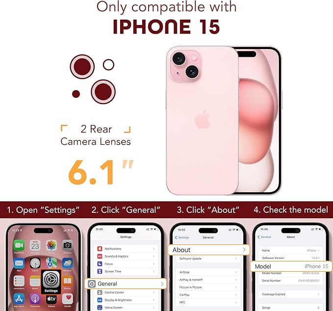 TIESZEN for iPhone 15 Case, Compatible - Image 8