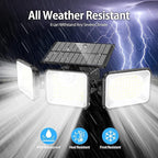 2 Pack 180 LED Solar Flood Light Outdoor, Motion Sensor Outdoor Lights - Image 2