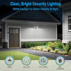 LEONLITE COB LED Security Light, Motion Sensor Outdoor Lights, Dusk to Dawn - Image 4