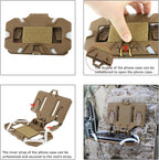 Phone Mount MOLLE Vest Plate Carrier Tactical Phone Holder, Quick Release Flip - Image 6