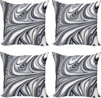 Ambesonne Abstract Throw Pillow Cushion Case Pack of 4, Mix of White and Black by Ambesonne