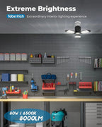 toberich LED Garage Light Bulb, 8000LM Shop Lights - Image 2