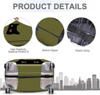 ANNA QUEEN Peeking Black Cat Luggage Cover, Cute Cat Eyes Design Suitcase - Image 4