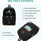 Backpack for Men Women, VASCHY Classic Water-resistant Lightweight Travel - Image 3